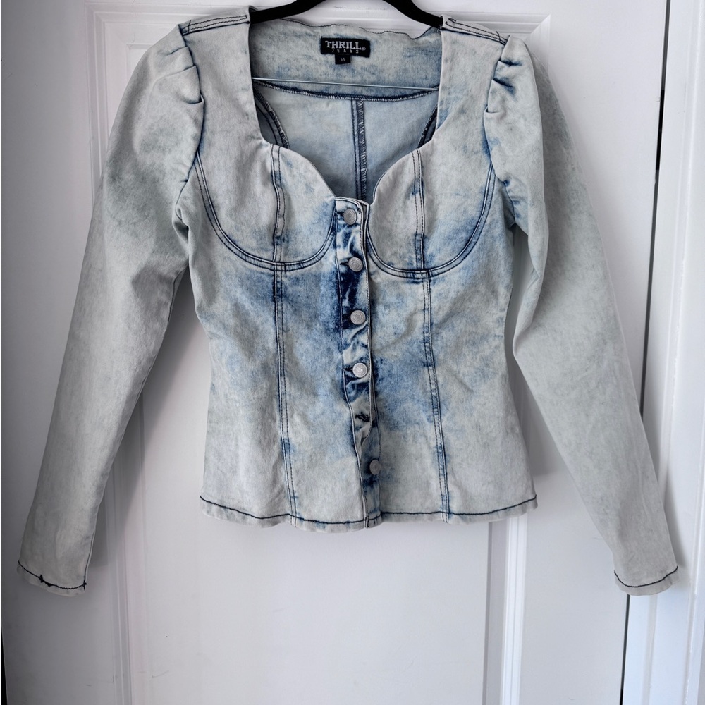 Thrills Light Blue Denim Jacket
